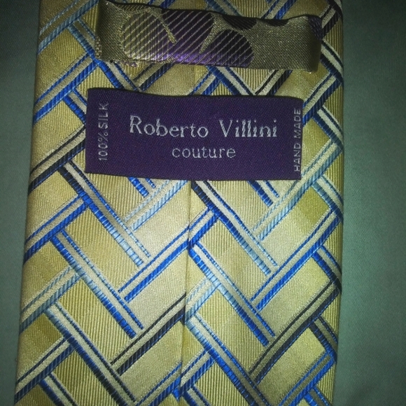 100% silk Roberto Villini neck tie. - Picture 2 of 4